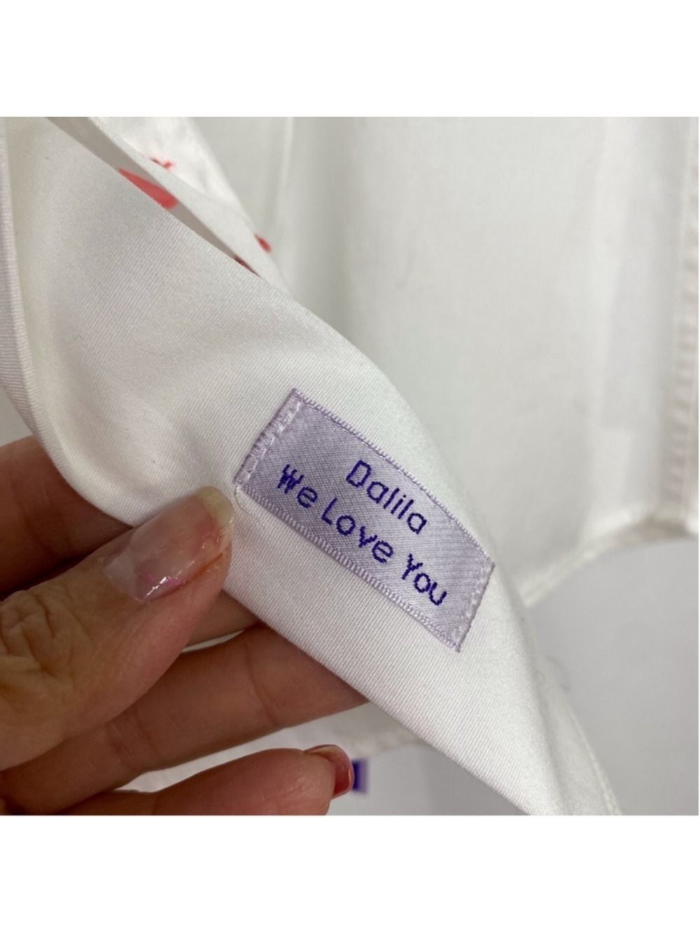 Coton Doux Paris Women’s Shirt White Tailored Cotton Cupcake Trim - Picture 10 of 13